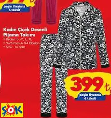 KOZA SOFT KADIN ÇİÇEK DESENLİ PİJAMA TAKIMI